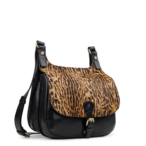 Patricia Nash Exotic Cat Collection London Saddle Bag - Picture 2 of 4